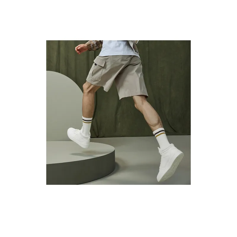 XTEP MAXX LITE Lightweight High Top Skateboard Shoes Men's Sail White-10