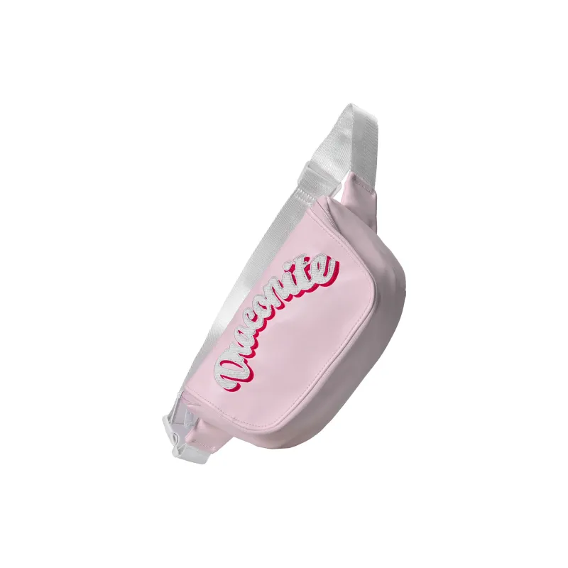 DRACONITE PU Shoulder Bag, Fanny Pack, Sling Bag, Crossbody Bag Regular Women's Cherry Blossom Pink-1
