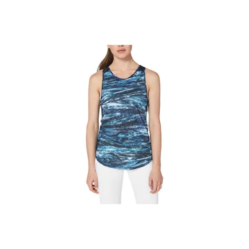 Lululemon Sculpt Sleeveless Sports Shirts Women's Camouflage Blue