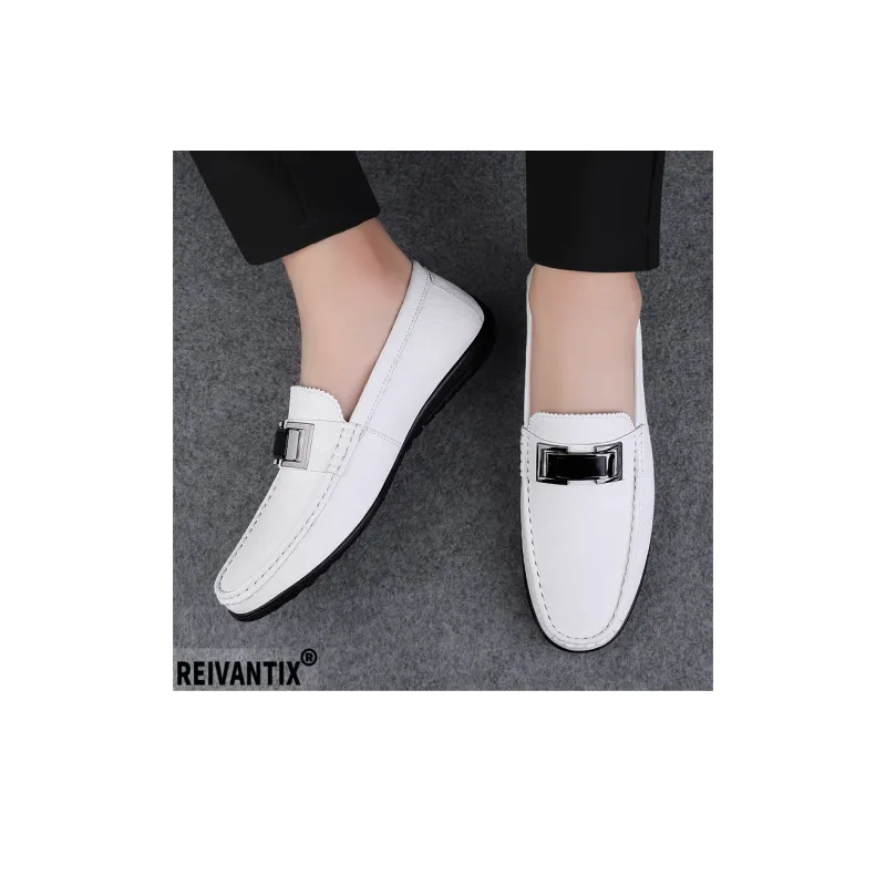 Reivantix Loafers Men White-5