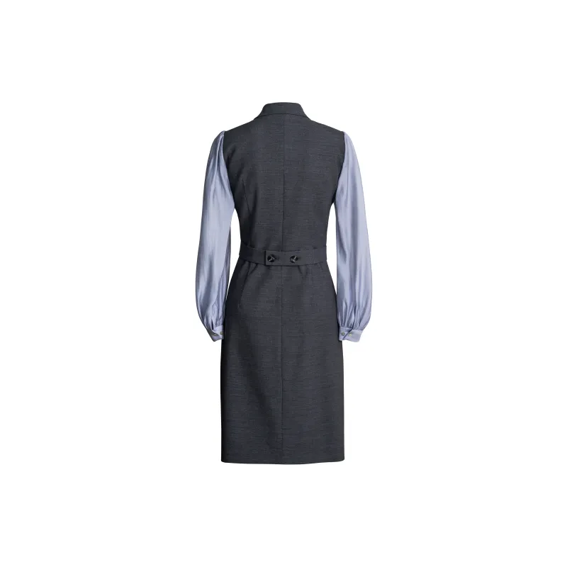 ROEYSHOUSE Long Sleeved Dresses Women's Gray-1