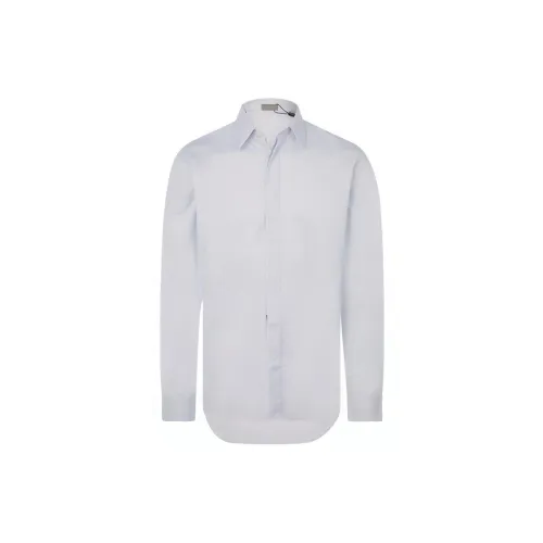 DIOR Quarterly New Products Shirts Men Light Blue