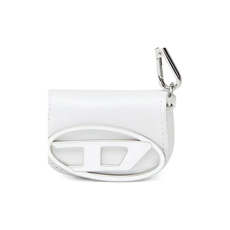 DIESEL Cow Leather 1DR Bag Crossbody Bag Shoulder Bag Mini Women's White-4
