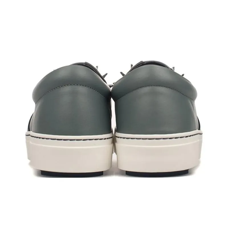 FENDI Low Top Skateboard Shoes Women's Blue Black-5