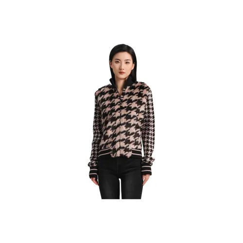 Blood Glitter Jackets Women's Khaki Check