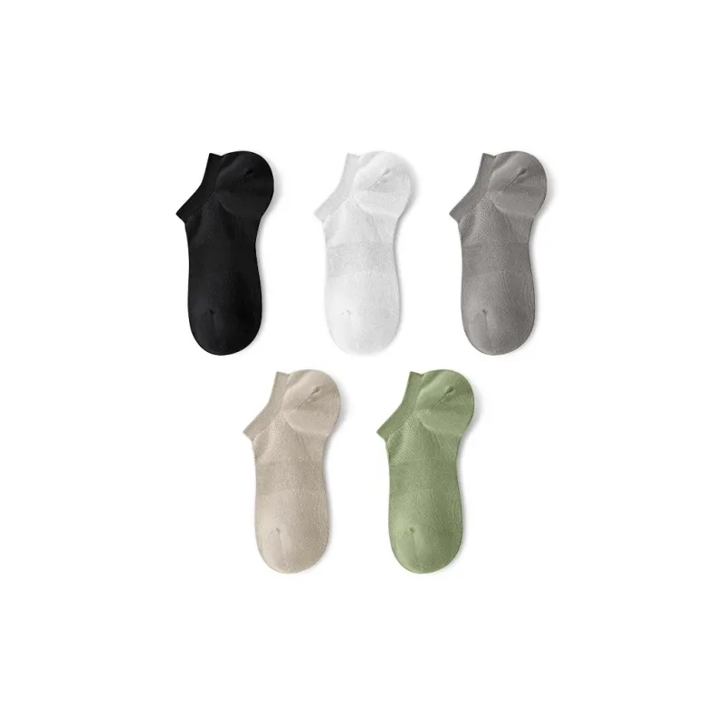 LUCKMEEY Ankle Socks Men's 5 Pack-25