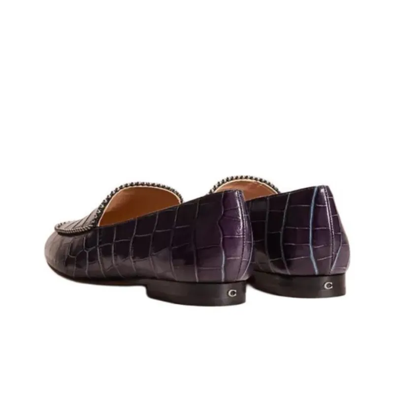 COACH Restored Loafers Women's Blue-3