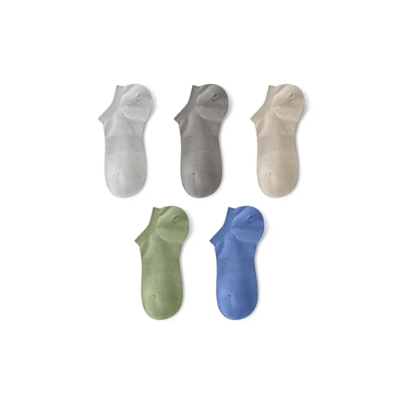 LUCKMEEY Ankle Socks Men's 5 Pack-10