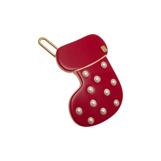 ALEXANDRE DE PARIS Cute Collection Red Side Clip Hair Accessory Headdress Women's-1