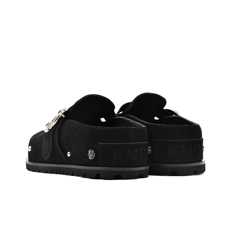KMD Wrap toe Slippers Women's Black-3
