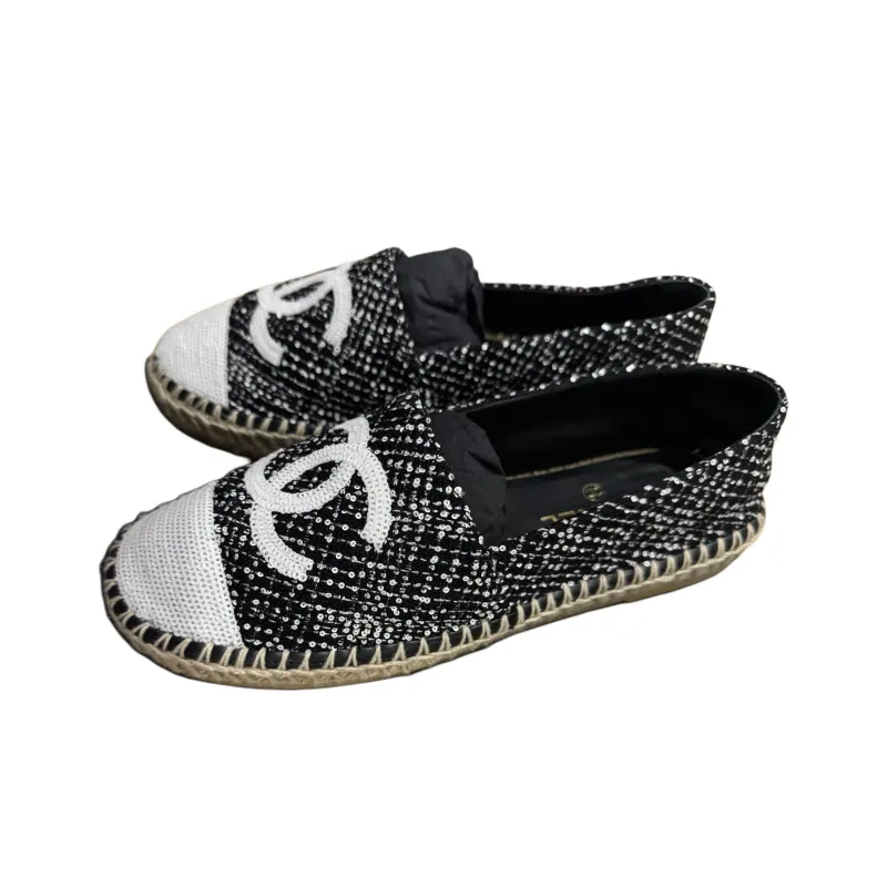 CHANEL Espadrilles Women's Black-2