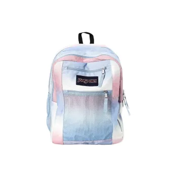 JanSport Polyester Laptop Bag Backpack Medium Size Women's Pink Blue Gradient