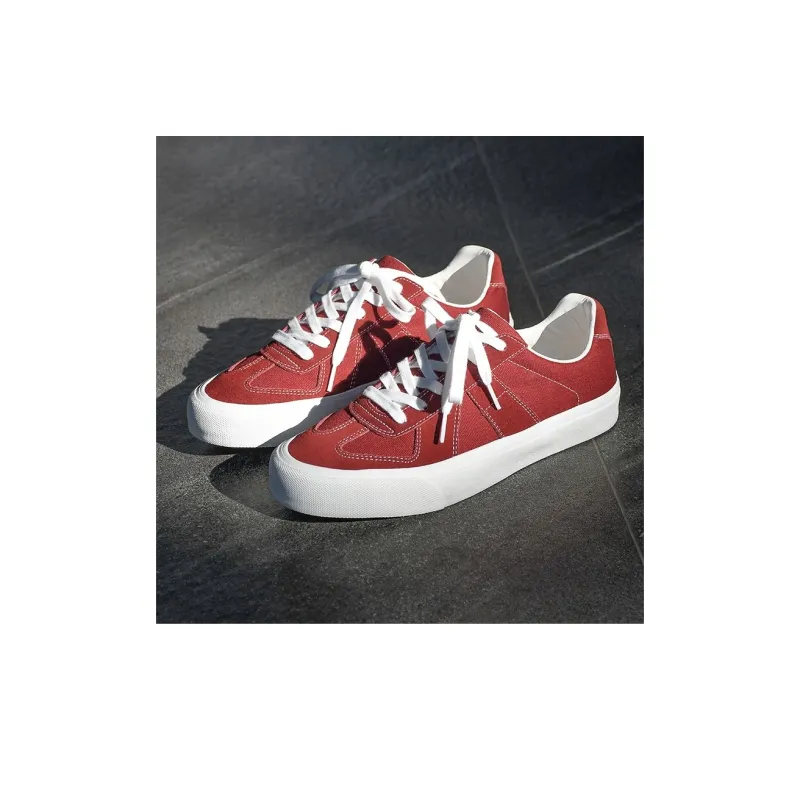 GOLUCK Low Top Skateboard Shoes Unisex Burgundy-4