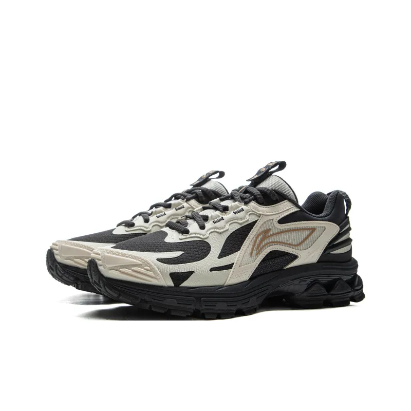 LiNing Fuyao 2.0 Trail Slip Resistant And Abrasion Resistant Support Low Top Running Shoes Women's Black White-2