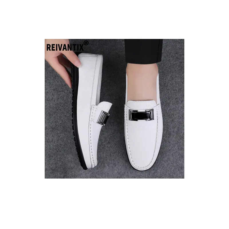 Reivantix Loafers Men White-3