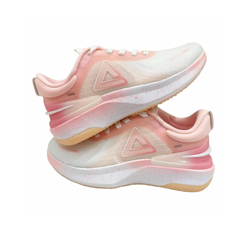 PEAK Classic Heritage Cushioning, Slip Resistant, And Abrasion Resistant Low Top Casual Running Shoes Women's Pink-1