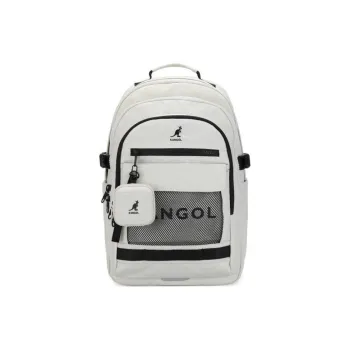 KANGOL Nylon Backpack Unisex White