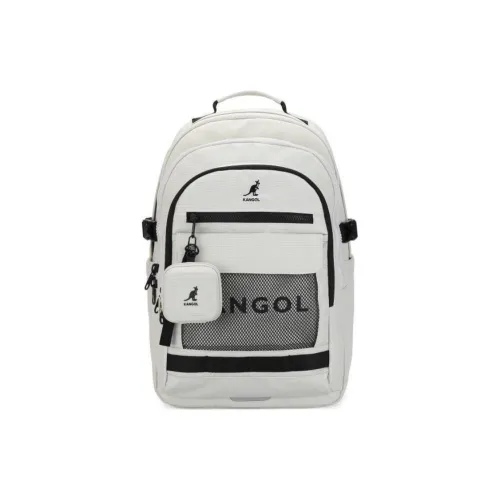 KANGOL Nylon Backpack Unisex White