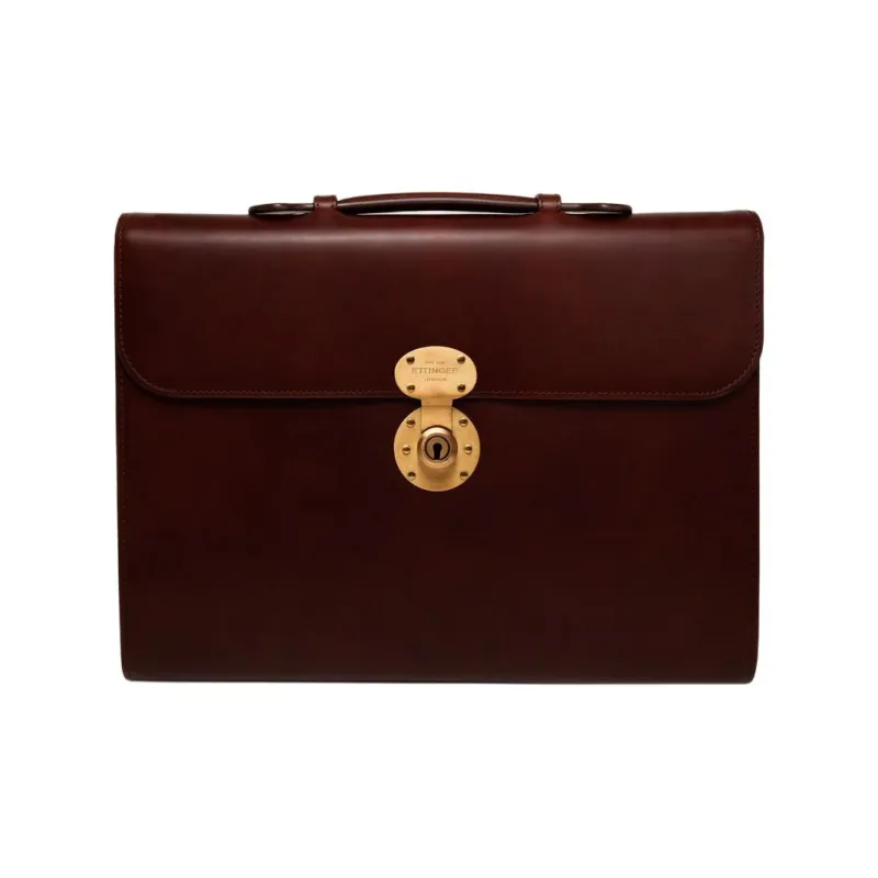 ETTINGER Leather Handbag Unisex Nut-0