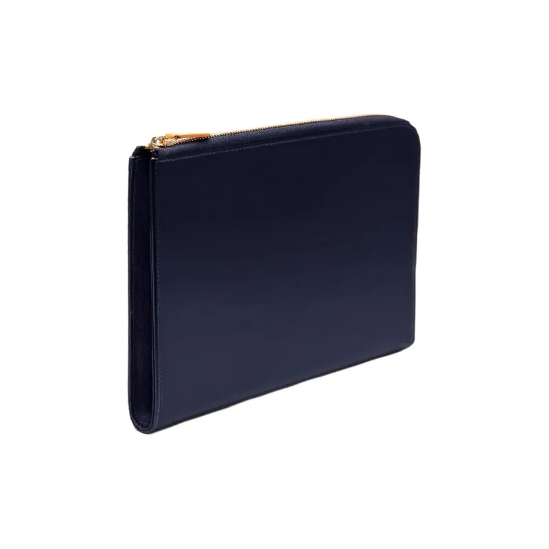 ETTINGER Mahler Leather Wallet Large Size Unisex Marine Blue-1