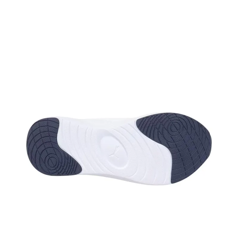 PUMA Soft Ride Cruise 2 Wear resistant And Lightweight Low Top Casual Shoes Men's White Blue-4