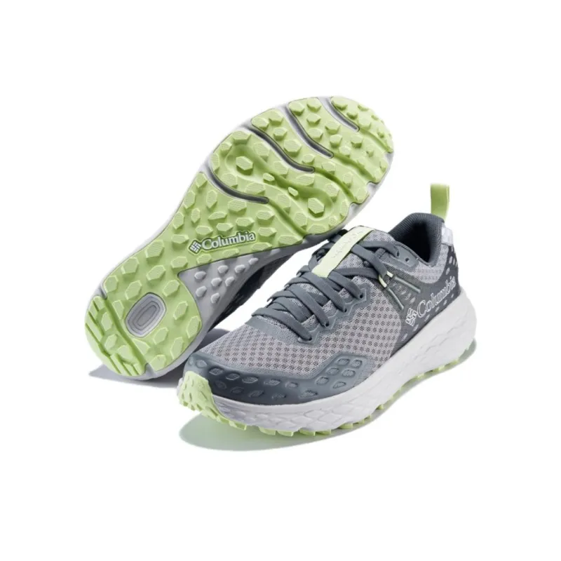 Columbia Anti Slip And Wear Resistant Water Resistant Low Top Trekking Shoes Women's Gray-2