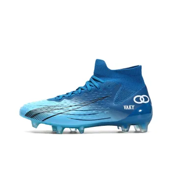 VAKY Soccer Shoes Unisex High Top Aqua