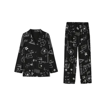 Aannsfam Pajama Set Men's Basic Black