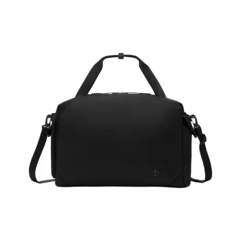 DESCENTE Twill Material Fabric Shoulder Bag, Crossbody Bag, Handbag Regular Unisex Black