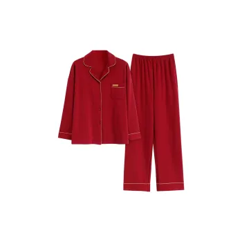 The Story Of The Flower Season Pajama Set Women's Red