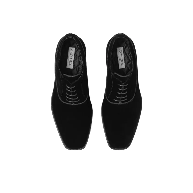 Jimmy Choo Foxley Velvet Oxford Shoes-3