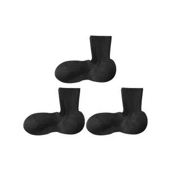 BEAR UNION Mid-Calf Socks Unisex 3 Pack
