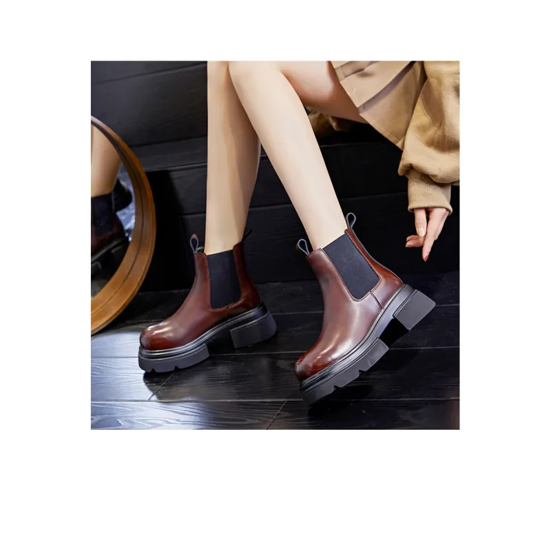 YOUYUSHI Crew Chelsea Boots Women's-10