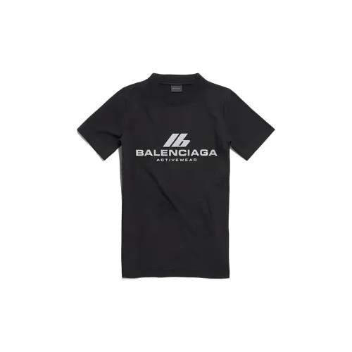 Balenciaga Activewear Fitted T Shirt 'Faded Black'
