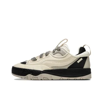 LiNing CF Pursuit Of Honor 4 Low Top Skateboard Skate Shoes Unisex Beige Black