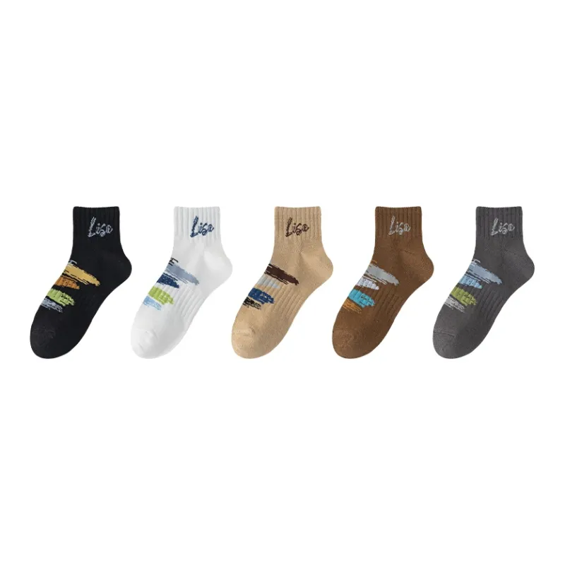 MIIOW Ankle Socks Unisex 5 Pack Mixed Color-0