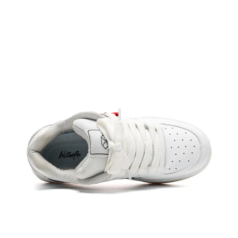 ALI THE FOX Balanced, Lightweight, And Breathable Low Top Skateboard Shoes Unisex Ecru-4
