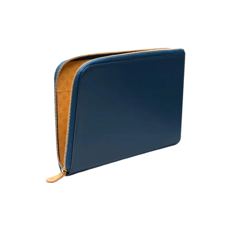 ETTINGER Leather Wallet Large Size Unisex Gasoline Blue-2