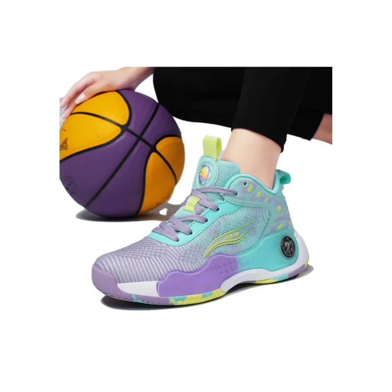 BTE Cushioned Wear-Resistant Breathable Slip-Resistant High-Top Basketball Shoes Unisex-4