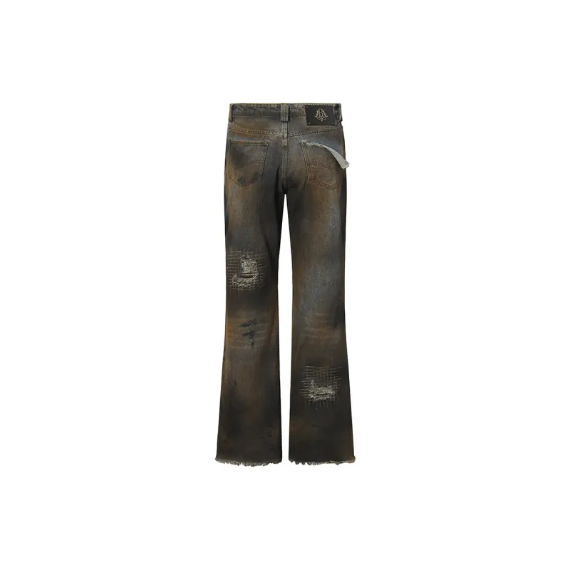 ROCAWEAR Jeans Unisex Yellow Mud Denim Blue-1