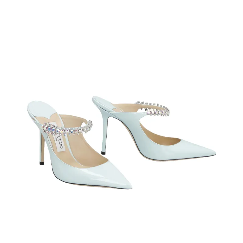 Jimmy Choo Bing 65mm Patent Leather Mules-2