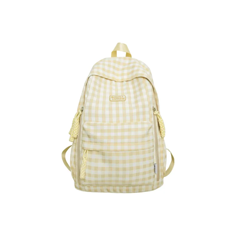 BAODIDAISHU Nylon Fabric Backpack Laptop Bag Backpack Regular Women's Black/Yellow/Green/Blue/Pink-2