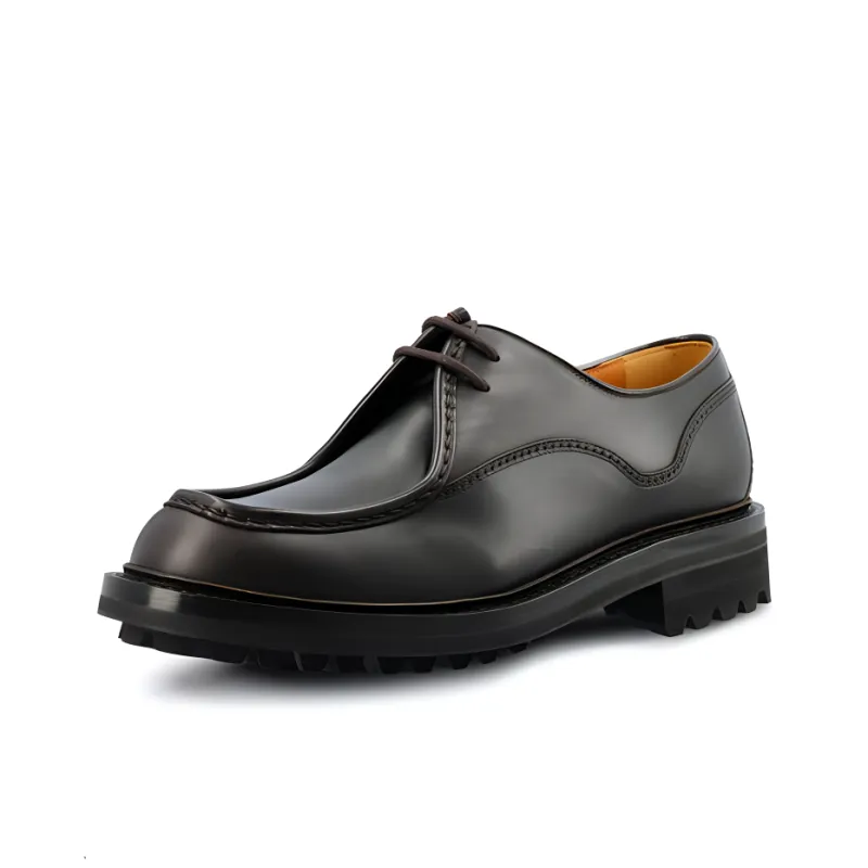 CHURCH'S Lymington Burnished-leather Lace-up Shoes-2