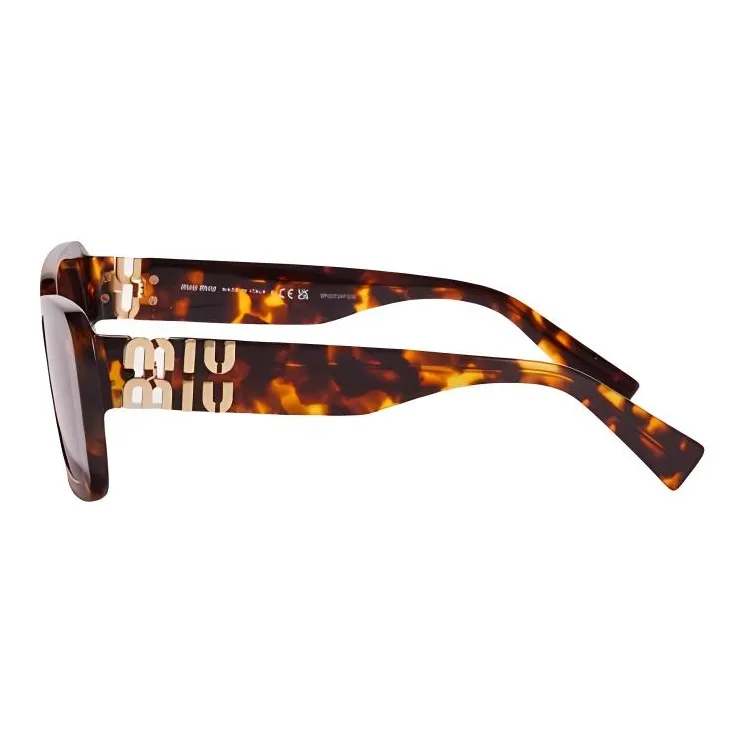 MIU MIU Plate And Metal Square Sunglasses Women's Black/Pink/White/Tortoiseshell-10