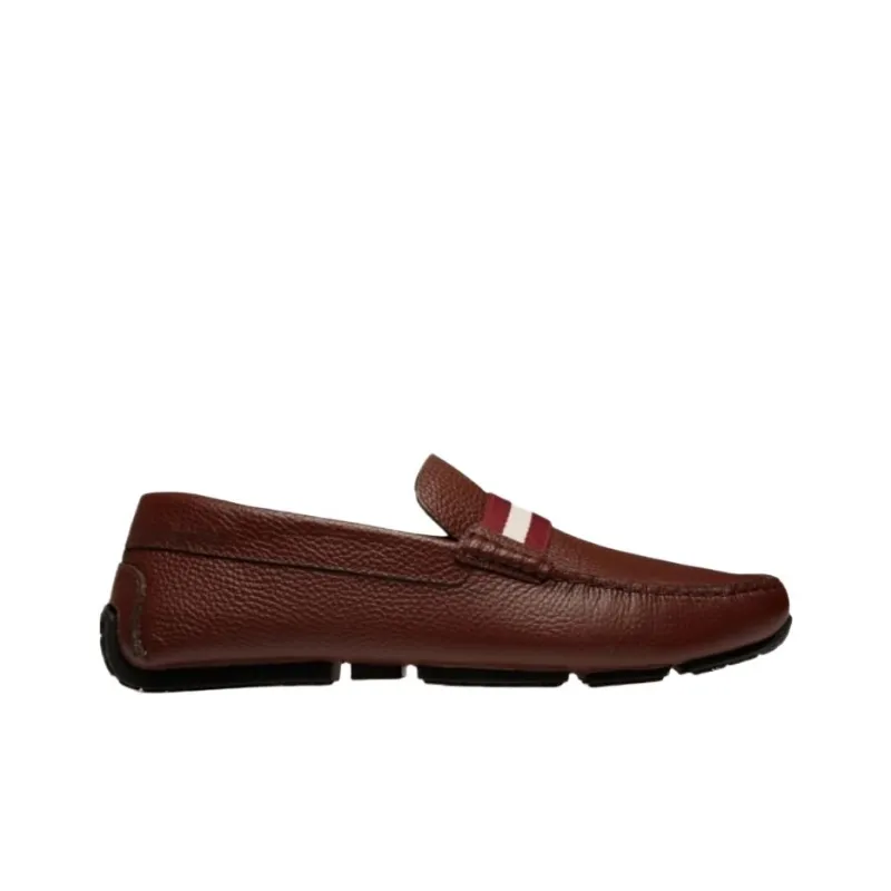 BALLY Pilot Loafers Men's Brown-1
