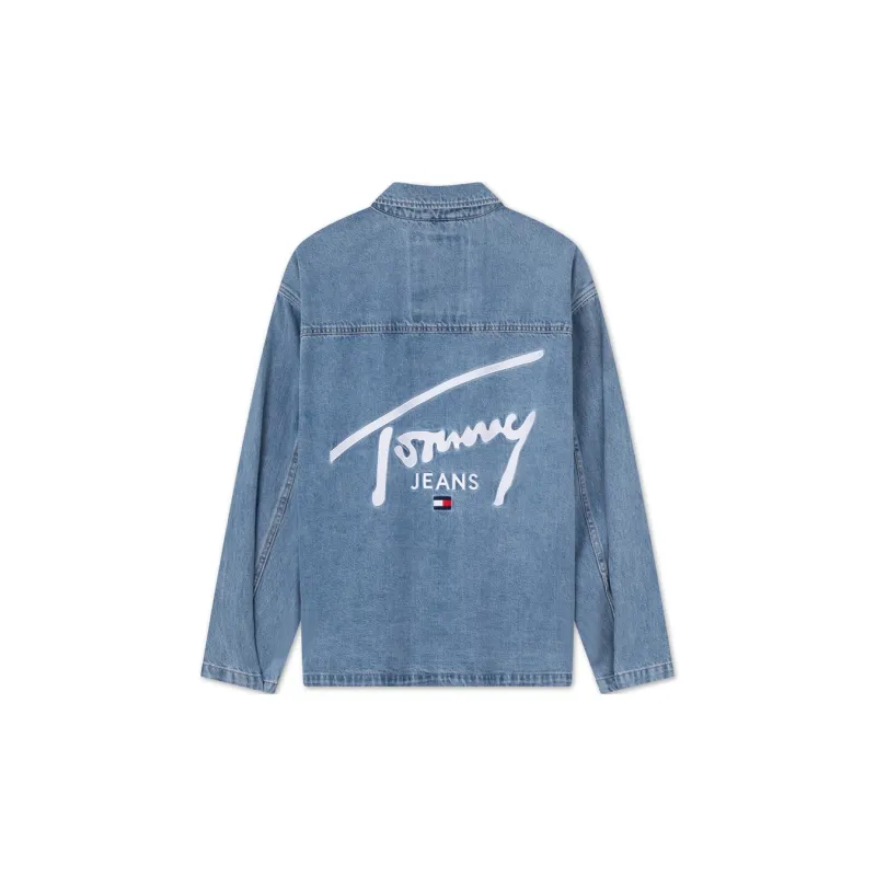 Tommy Hilfiger Denim Jacket Men's Denim Blue-1