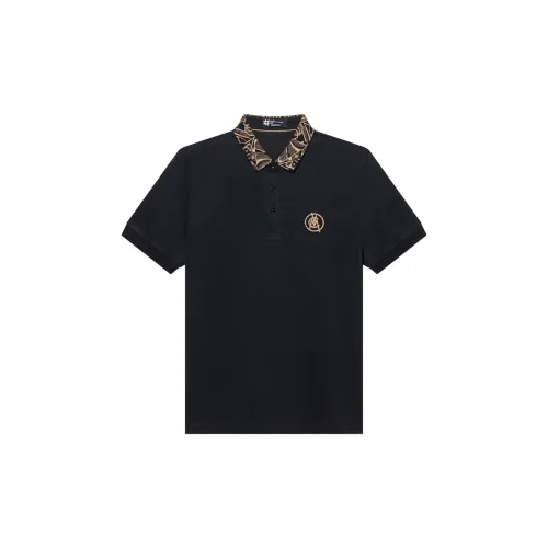 ANDREW MACKENZIE Polo Shirts Men Black