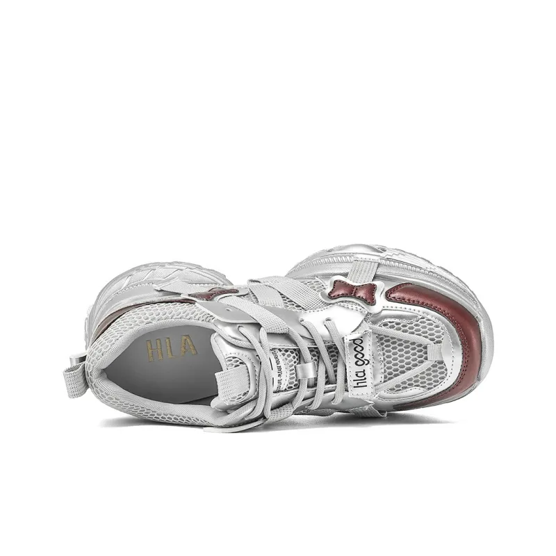HLA Breathable Chunky Sneakers Casual Platform Height Increasing Athletic Shoes Women's-9
