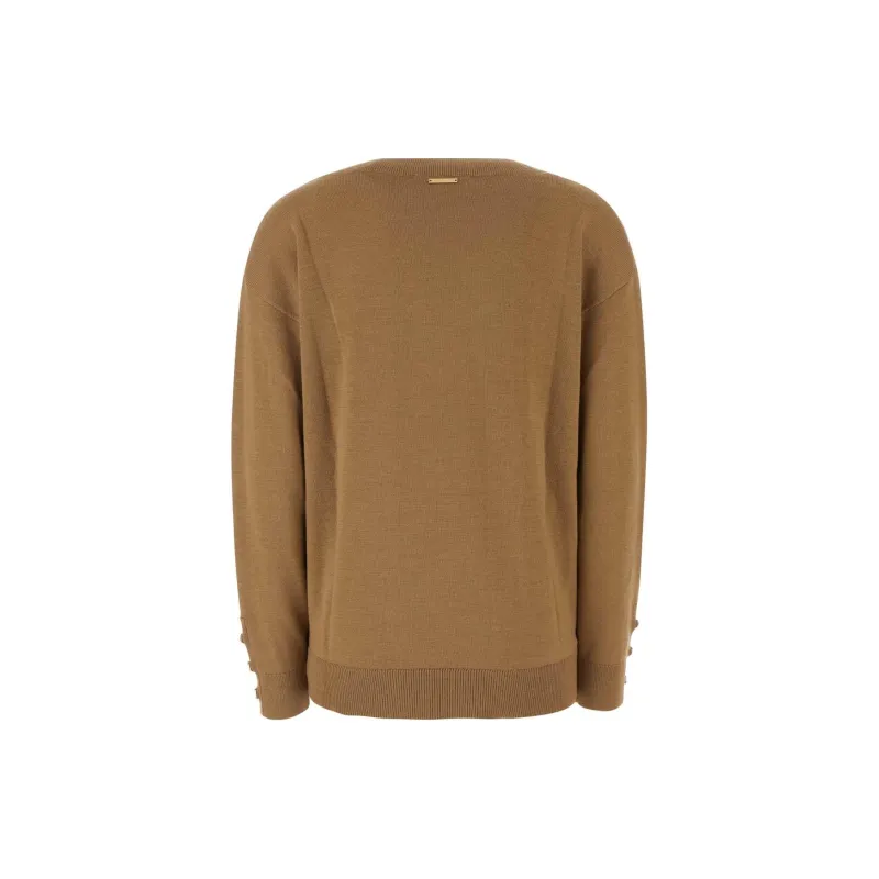 MICHAEL KORS MMK Sweater Women's Dark Camel-1