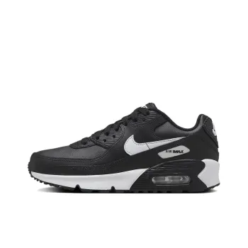 Nike Air Max 90 Anti Slip Wear Resistant Low Top Kids' Running Shoes Black White Teenagers